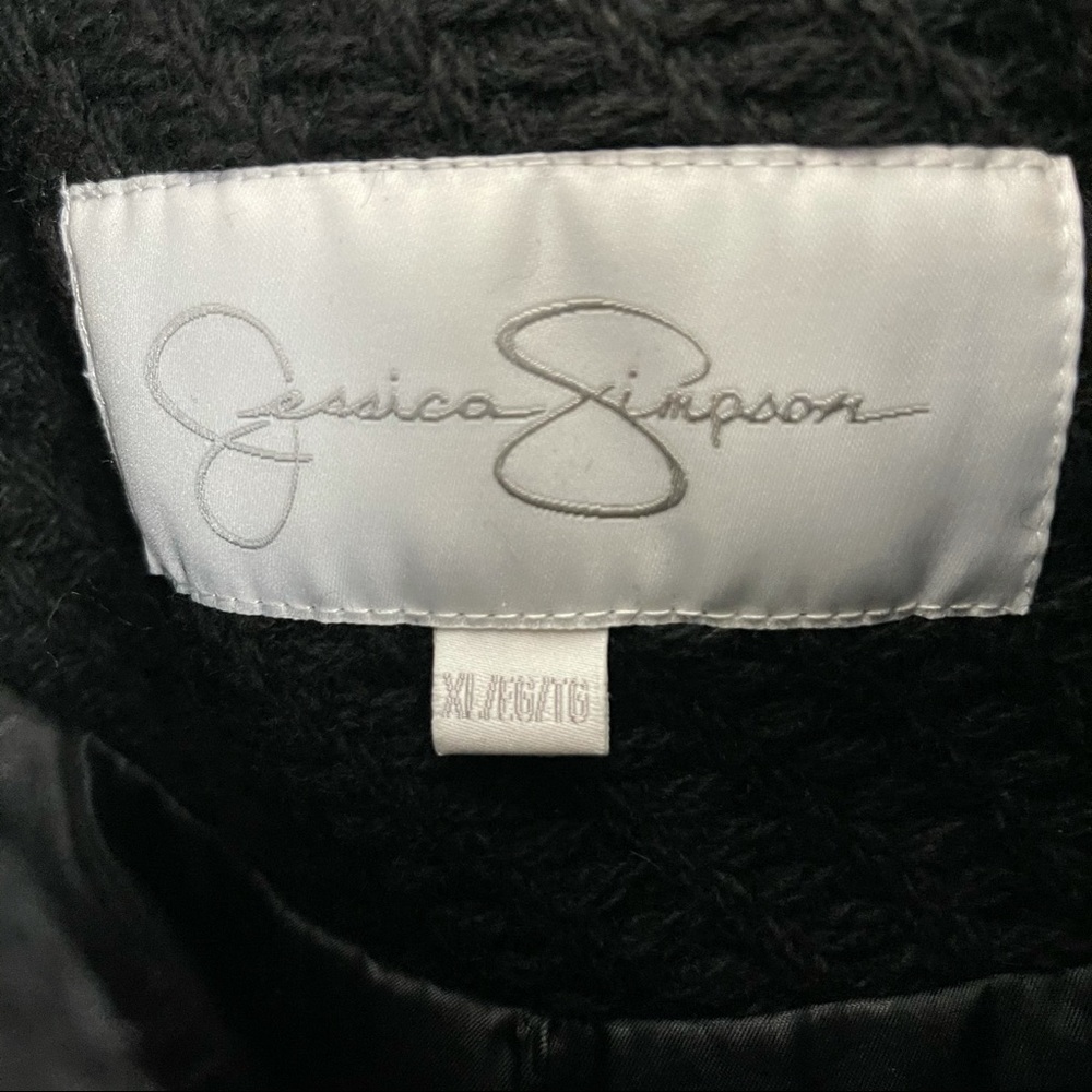 Jessica Simpson Patterned Structured Black Winter… - image 3